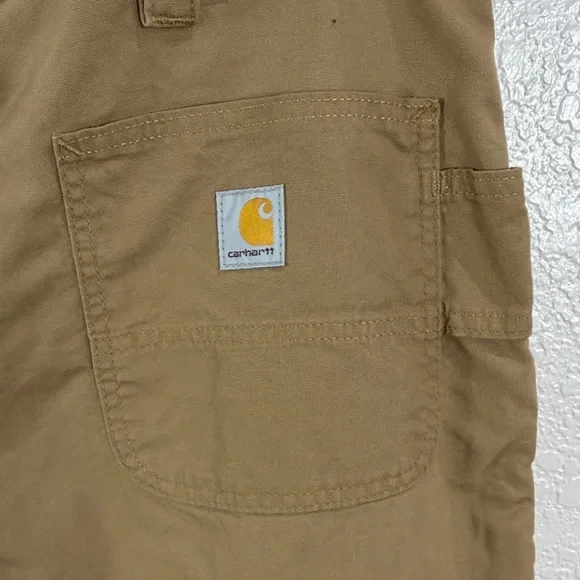 Carhartt Men’s Khaki/Tan Cargo Work Shorts,Size 42 ,Loose Fit Canvas - Picture 9 of 17
